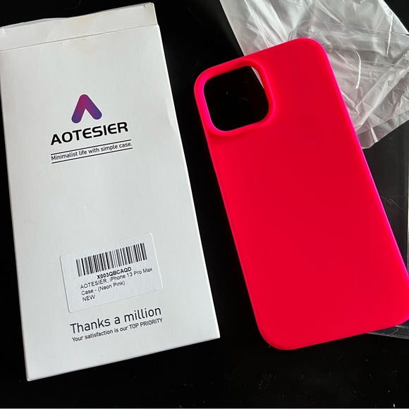 Barbie Hot Pink color phone case iPhone 13 Pro Max - Picture 3 of 8